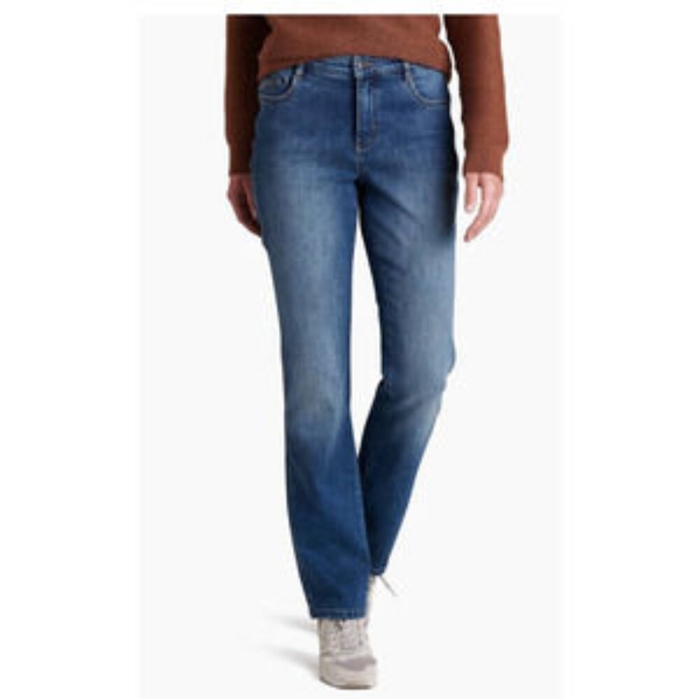 Kuhl KONTOUR Flex Women's Denim Straight Leg Size 2 Regular
